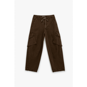 Pantaloni cargo relaxed fit - Maro inchis imagine