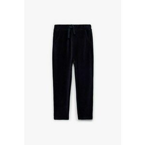 Pantaloni conici din amestec de bumbac - Albastru ultramarin imagine