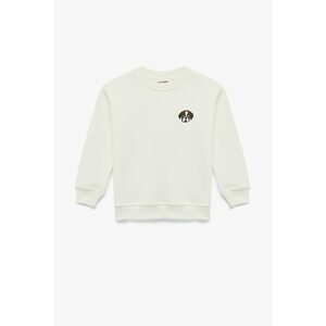 Bluza de trening cu detaliu grafic - Alb imagine