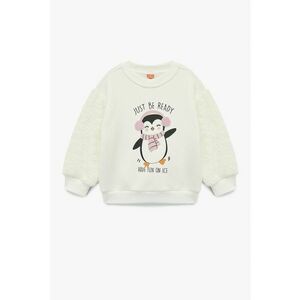 Bluza de trening cu imprimeu grafic - Alb imagine