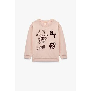 Bluza de trening cu imprimeu grafic - Roz prafuit imagine