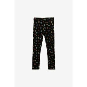 Colanti cu imprimeu grafic - Negru/Violet imagine