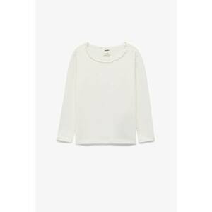 Bluza cu volane - Alb murdar imagine