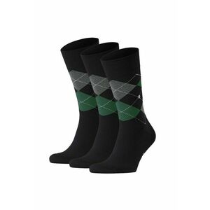 Sosete lungi cu model Emblem King 13535 - 3 perechi - Verde/Negru/Gri imagine