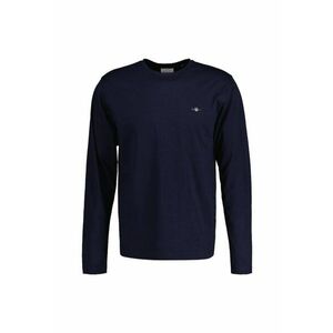 Bluza regular-fit din bumbac cu decolteu la baza gatului Shield - Albastru inchis imagine