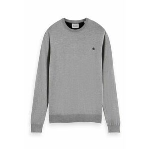 Pulover tricotat fin cu decolteu la baza gatului Essentials - Gri imagine