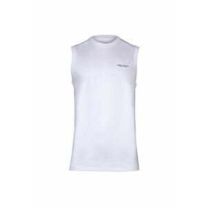 Tricou de bumbac fara maneci - Alb imagine