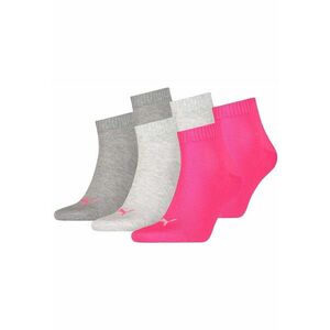 Set de sosete pana la glezna unisex - 6 perechi - Roz aprins/Gri melange imagine