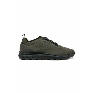 Pantofi sport cu segmente din plasa tricotata - Negru/Kaki imagine