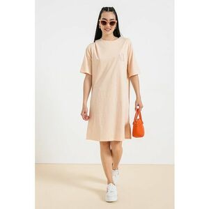 Rochie-tricou mini cu logo - Piersica imagine
