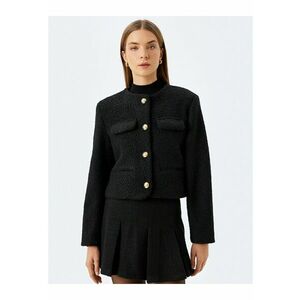 Jacheta crop - Ecru imagine