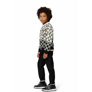 Bluza de trening cu model logo - Alb fildes/Negru imagine