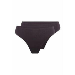 Set de chiloti tanga fara cusaturi - 2 perechi - Violet aubergine imagine