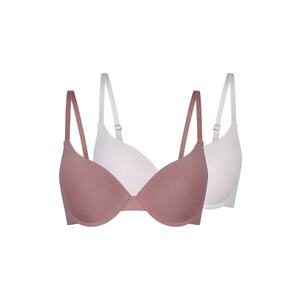 Set de sutiene cu jumatate de cupa - 2 piese - Roz deschis imagine