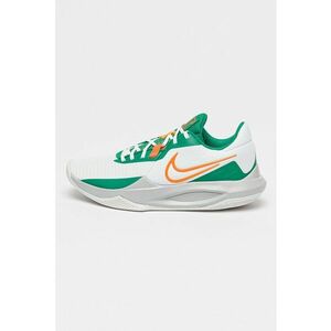 Pantofi unisex low-cut - pentru baschet Precision 6 - Alb/Verde/Portocaliu imagine