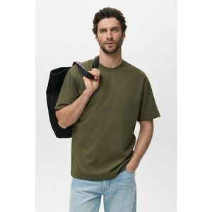 Tricou din amestec de bumbac - Kaki inchis imagine