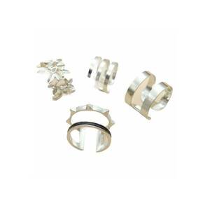 Set 4 inele - argintii - Boaz C5 - imagine
