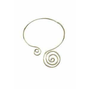 Colier auriu - din sarma indoita - cu spirale - Carma C13 - imagine