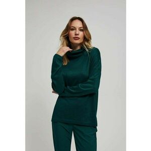 Bluza cu guler liber - Verde inchis imagine