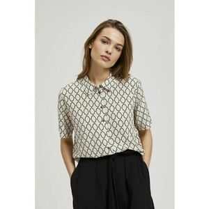 Camasa cu nasturi si model cu puncte bej imagine