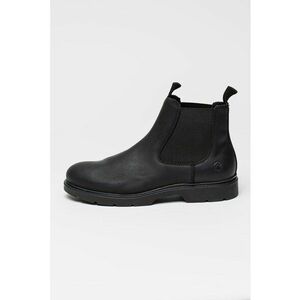 Ghete Chelsea de piele Charlie - Negru imagine