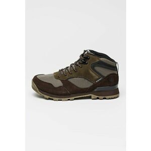 Bocanci mid-cut impermeabili cu garnituri de piele Frontier - Maro inchis/Kaki inchis imagine