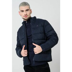 Geaca matlasata cu guler mediu - Negru imagine