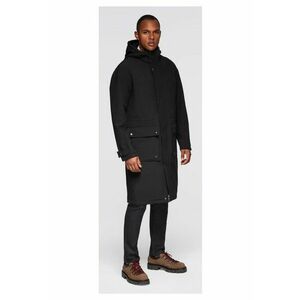 Palton parka cu captuseala din fleece si talie ajustabila OM-JAPJ-0314 - Negru - Negru imagine