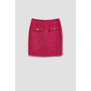 Fustă fucsia poliester - cu decorative - Fucsia imagine