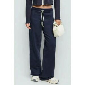 Pantaloni de trening - croiala dreapta - talie elastica - albastru - Albastru inchis imagine