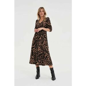Rochie midi maro - Coffee imagine