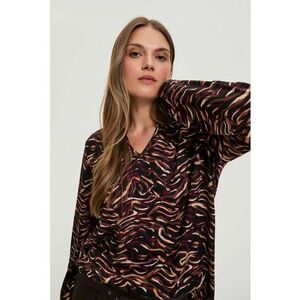 Pulover negru cu maneci lungi - Negru imagine