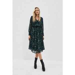 Rochie cu imprimeu smarald - Verde inchis imagine