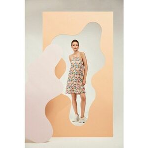 Rochie cu bretele cu model - Lila imagine