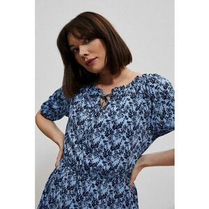 Rochie cu model floral - BLUE imagine