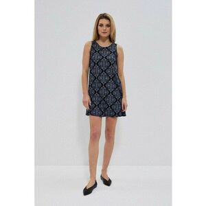 Rochie de vara cu bretele in albastru inchis - Bleumarin imagine