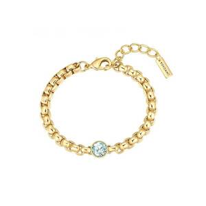 Bratara placata cu aur de 14K si zirconia - Auriu imagine