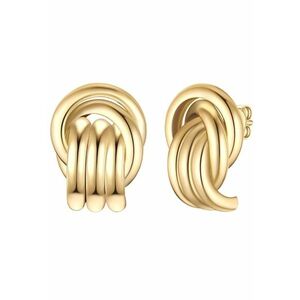 Cercei din alama placati cu aur de 14K - Auriu imagine
