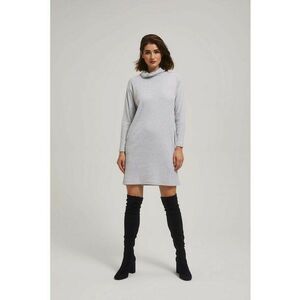Rochie gri cu guler - Gri imagine