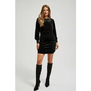 Rochie Mini din Velvet - Negru imagine