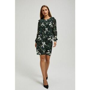Rochie florala - Verde inchis imagine