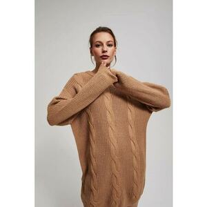 Rochie din tricot - Bej imagine