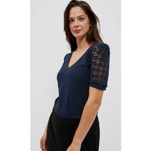 Bluza - Bumbac - Bleumarin - Bleumarin imagine