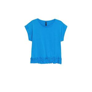 Bluza dama casual - Bumbac - Albastru - Albastru imagine