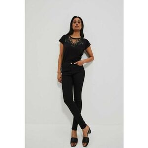 Jeans skinny negri - Negru imagine