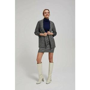 Sacou cu Maneci Rulate - Negru imagine