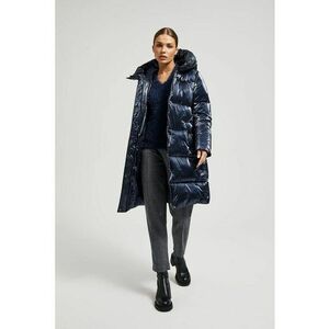 Jacheta metalica lunga bleumarin - Bleumarin imagine