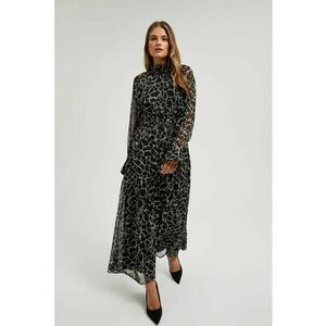 Rochie maxi neagra evazata - Negru imagine