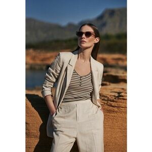 Sacou din in elegant - Bej imagine
