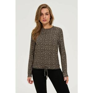 Pulover bej cu model subtil - Bej imagine